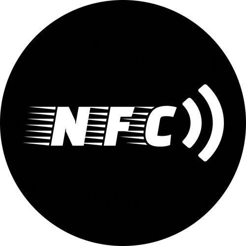 NFC Метка | NFC Наклейка черного цвета