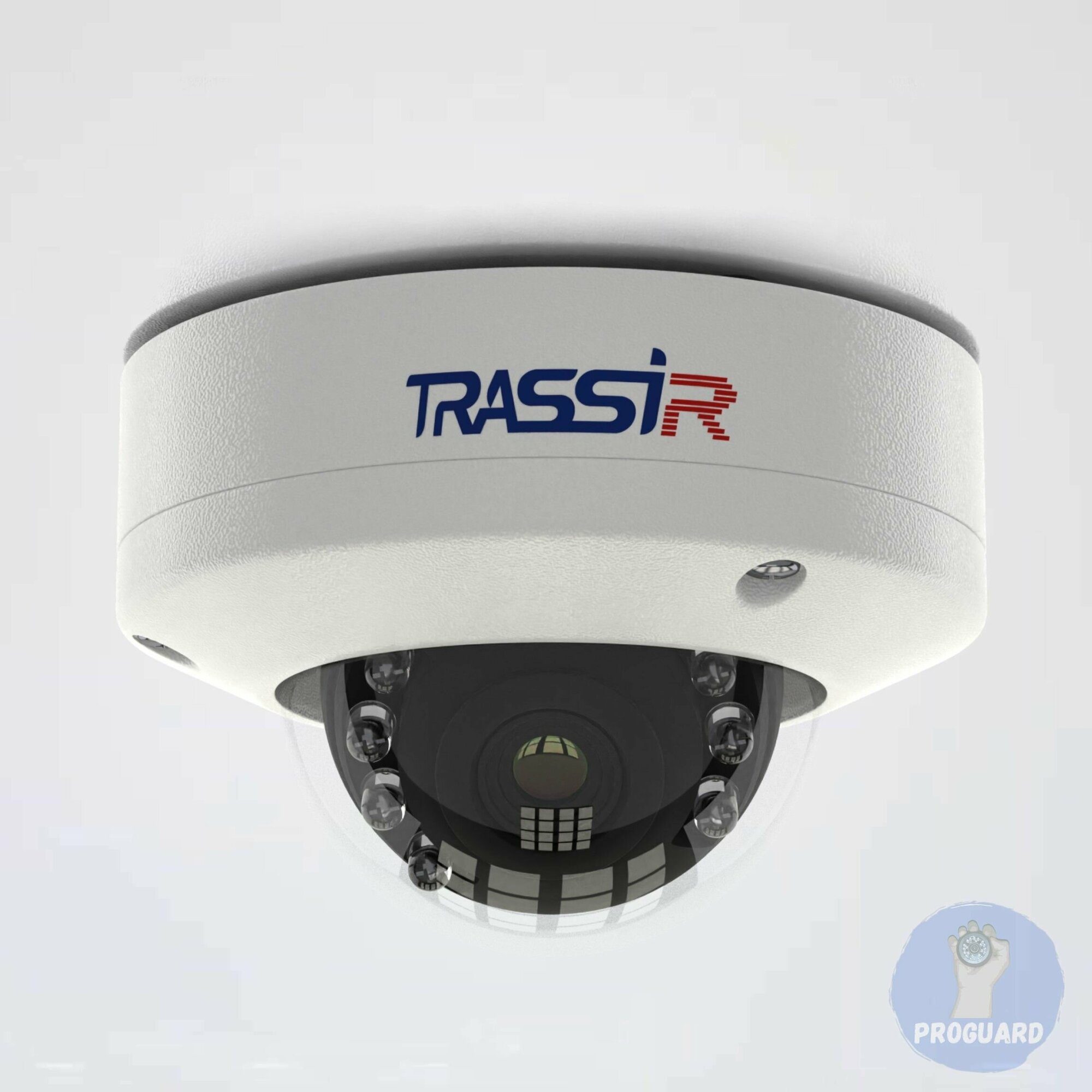 Видеокамера IP Trassir TR-D3121IR1 36-36мм цветная корп: белый