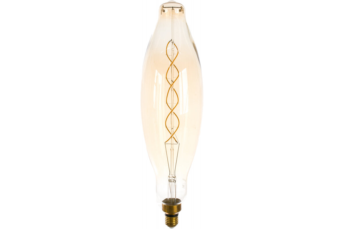 Лампа Gauss Filament BT120 8W 620lm 2400К Е27 golden flexible LED 1/10 - фотография № 9