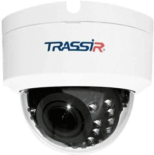 Видеокамера IP TRASSIR TR-D3123IR2 v4 2Mп, 1/2.7' CMOS, 0.003 Лк/F1.3, 1920*1080/25 fps, H.265, 2.7-13.5мм, ИК-25 м, разъем USB (запись архива до 128