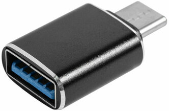 Переходник Type-C на USB 3.0 с поддержкой режима OTG для флешки, смартфона, ноутбука и зарядного устройства