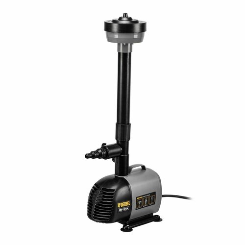 Насос фонтанный FNP31-24, 31 Вт, подъем 2,4 м, 1500 л/ч, колокольчик/2 каскада/гейзер Denzel Новинка