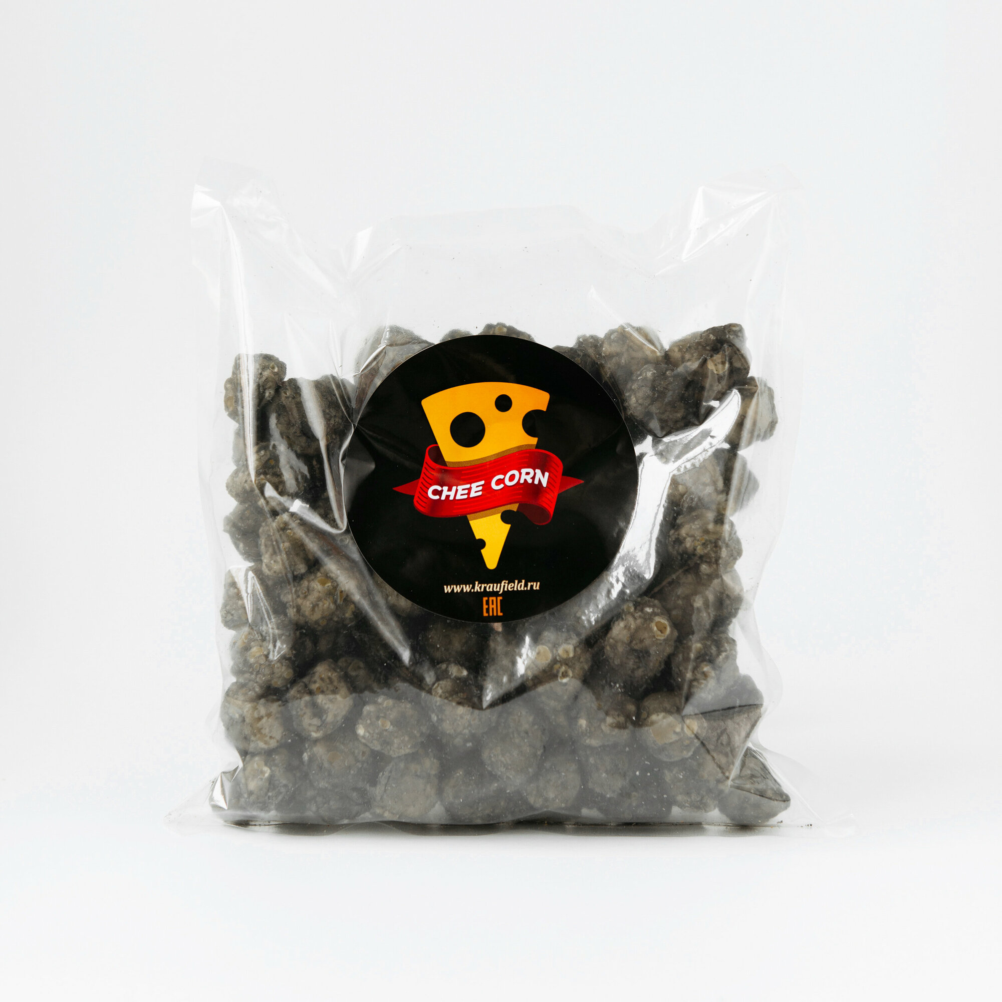 Сырные шарики чикорн со вкусом черной икры Cheecorn, 500г