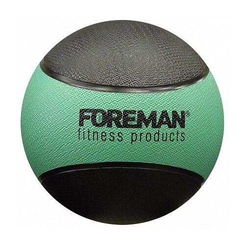 фото 2380-3944 haбивнoй мяч foreman medicine ball, fm-rmb3 - вес 3 кг зеленый