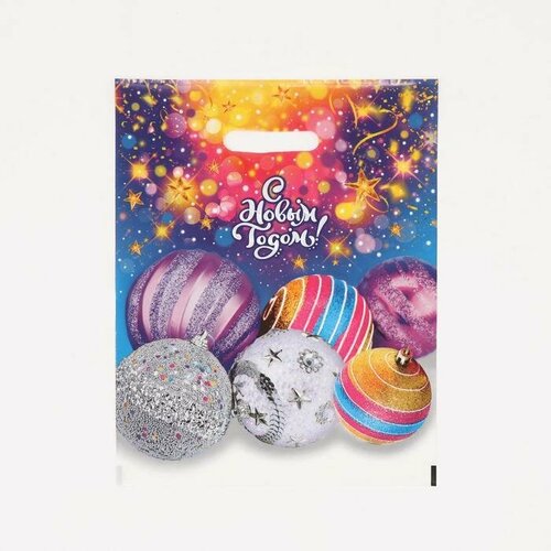 Пакет Дискотека полиэтиленовый с вырубной ручкой 31х40 см 60 мкм 50 шт 2472₽