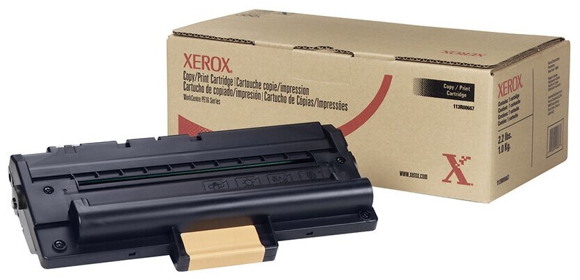 Картридж Xerox 113R00667, 3500 стр, черный