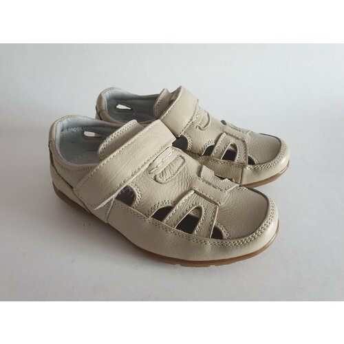 фото Сандалии tom.m, натуральная кожа, анатомическая стелька, перфорированные, размер 27, бежевый