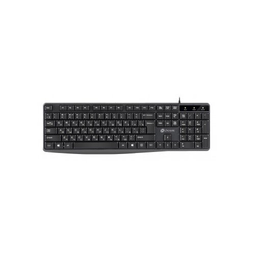Клавиатура Оклик 145M черный USB Multimedia RU 149000₽