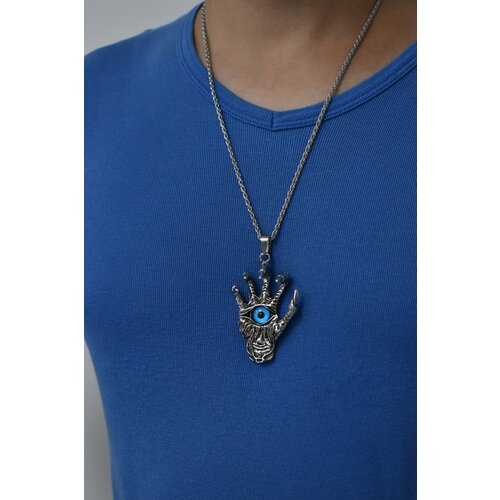 фото Подвеска на шею глаз в ладони, мужская, женская бижутерия