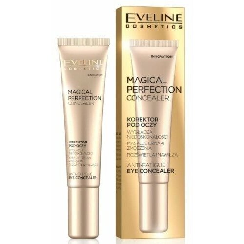 фото Консилер под глаза, eveline cosmetics, magical perfection concealer, тон 02 medium, 15 мл