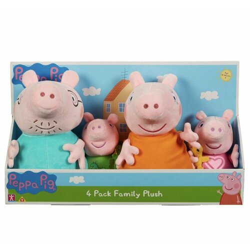 Набор мягких игрушек Peppa Pig Family Plush (4 шт)