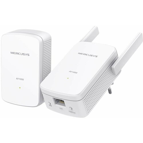 Mercusys Powerline-адаптер Mercusys MP510 KIT 1 порт 1Гбит/сек. + WiFi 300Мбит/сек. (ret)