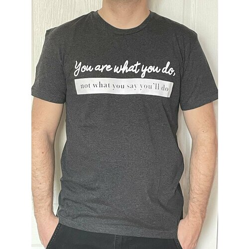 фото Футболка, размер 54, серый нет бренда