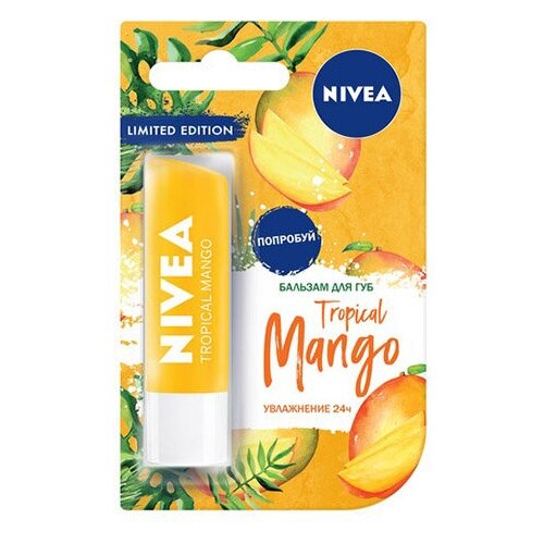 Бальзам для губ `NIVEA` Тропический манго 4,8 г