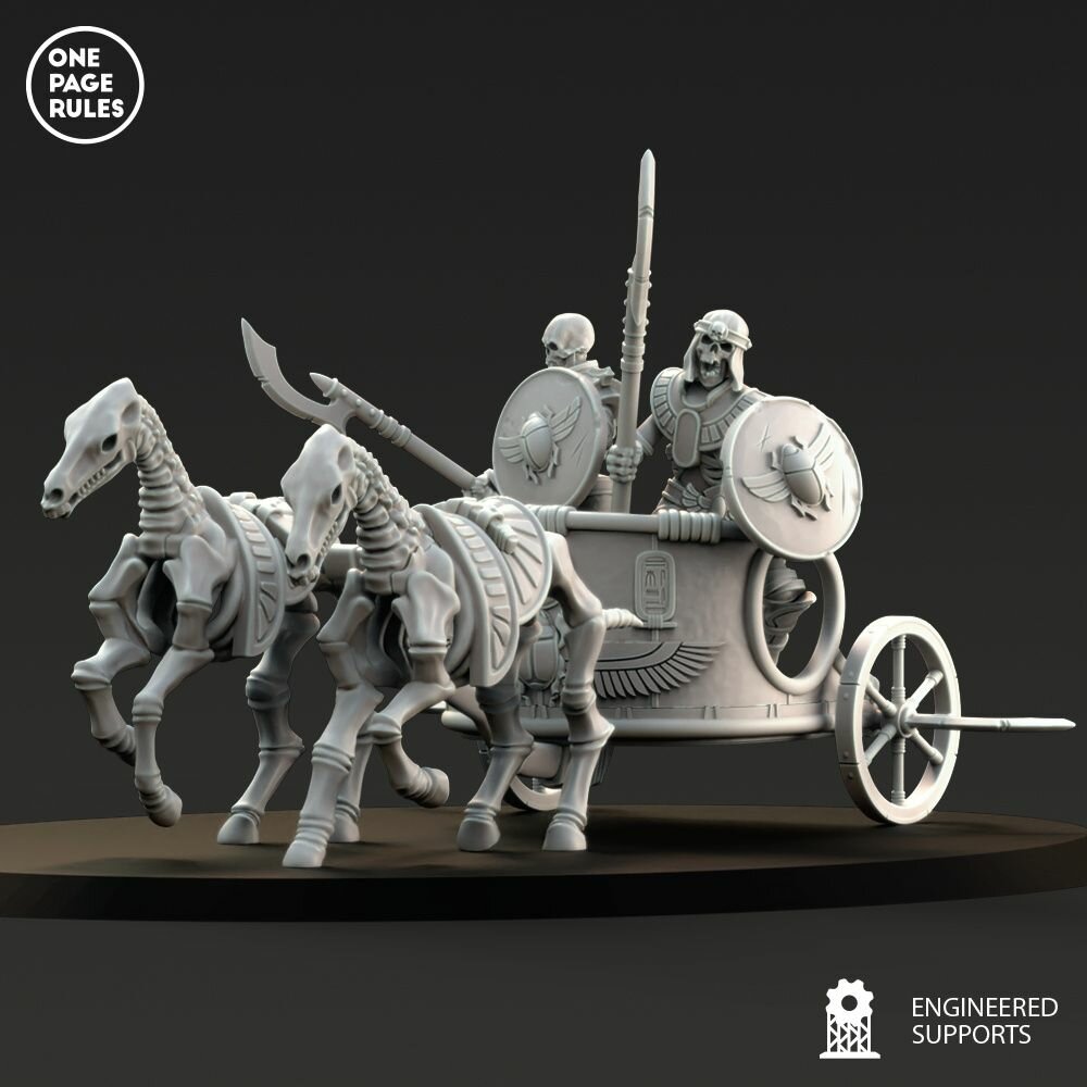 Warhammer Fantasy Tomb Kings Skeleton Spear Chariot/ Набор фигурок для Warhammer Цари гробниц Колесница