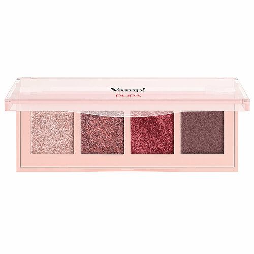 PUPA Палетка теней для век VAMP! 4 EYESHADOWS PALETTE