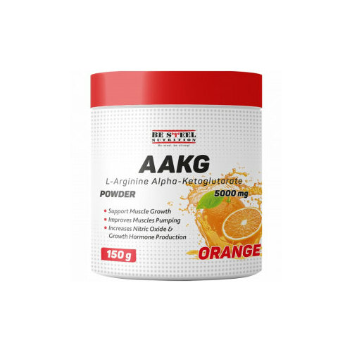 Аминокислота, Аргинин альфа-кетоглутарат (аакг) AAKG порошок 150г (апельсин) fitrule aakg аминокислота аргинин 150г