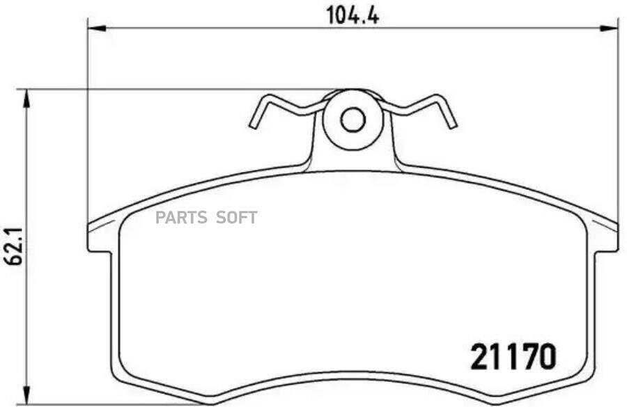 BREMBO P41003 Колодки торм. пер.