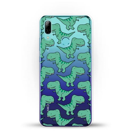 фото Силиконовый чехол динозавры на huawei p smart (2019) andy & paul