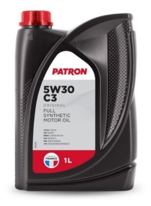 PATRON Масло моторное синтетическое 1л-для легковых автомобилей ACEA C2/C3, API SN/CF, BMW LL-04, GM dexos2 1шт