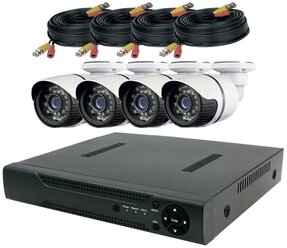 Комплект видеонаблюдения PS-Link KIT-С504HD 4 камеры