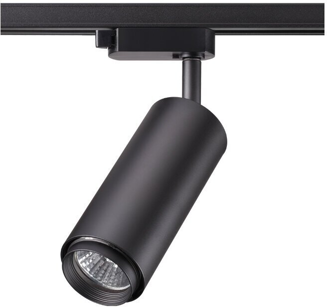 Трековый светильник Novotech Pipe 370414, GU10, 50Вт, кол-во ламп:1шт, Черный