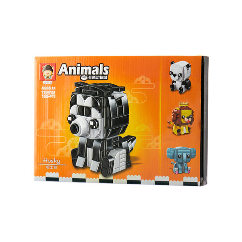 Конструктор блочный «Хаски», 150 деталей