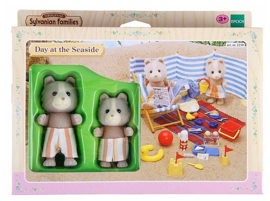 Игровой набор Sylvanian Families Морское путешествие День на море 8 и 6.5 см - фото №3