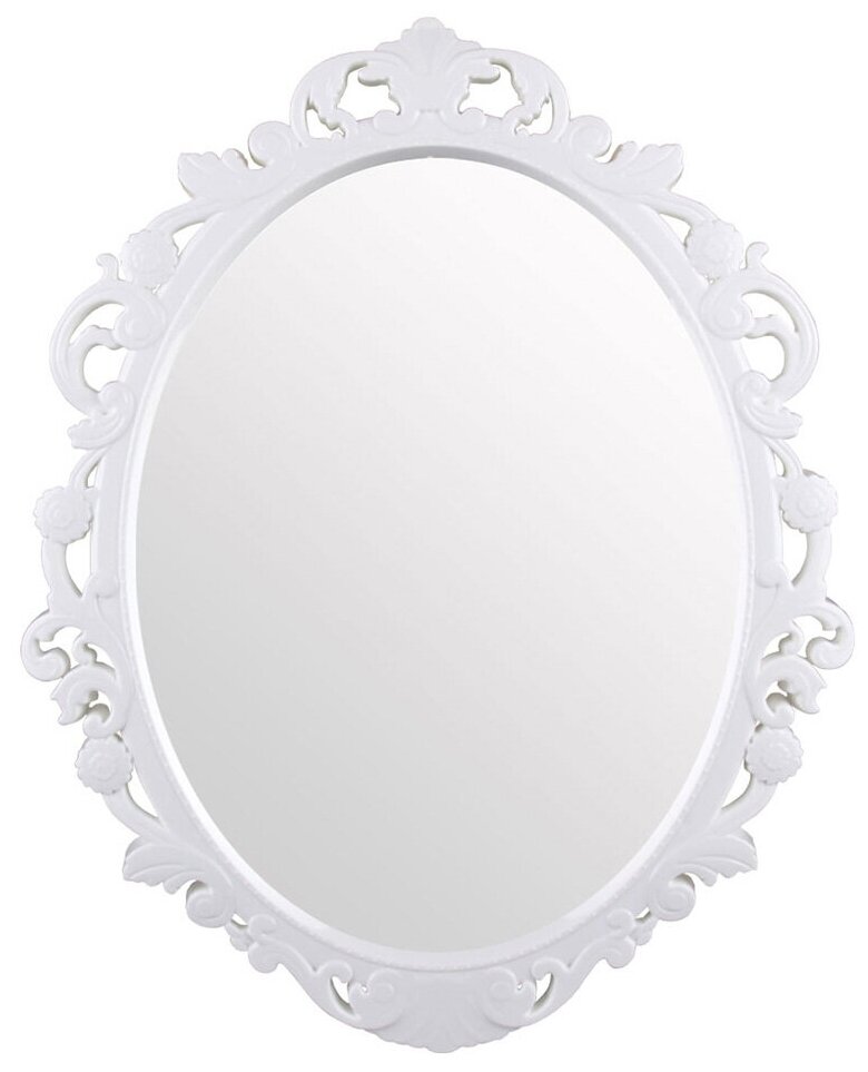 Зеркало настенное Альтернатива Ажур, 50 x 39 x 2,5 см, белое