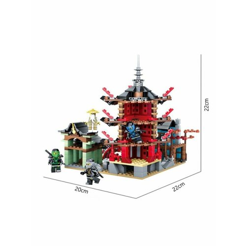 конструктор ниндзя храм аэроджитцу 76013 810 деталей Ninjago 76013 (4024) Аэроджитцу храм ниндзя