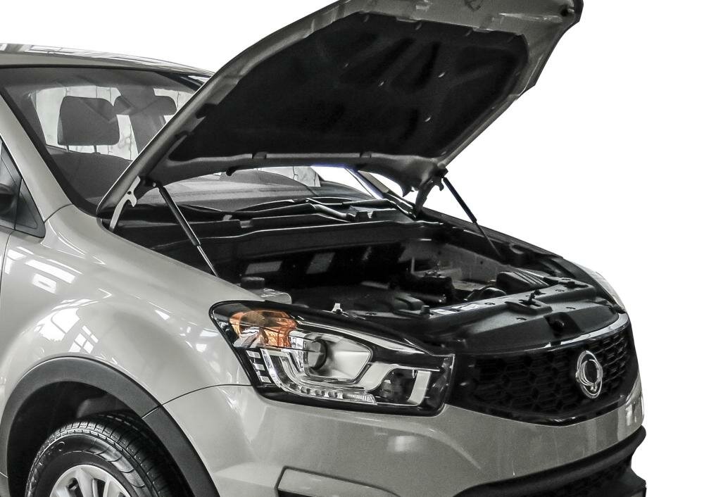 Для SsangYong Actyon (Саньенг Актион) II 2013- Газовые упоры (амортизаторы) капота АвтоУпор (USSACT012) — фото 1