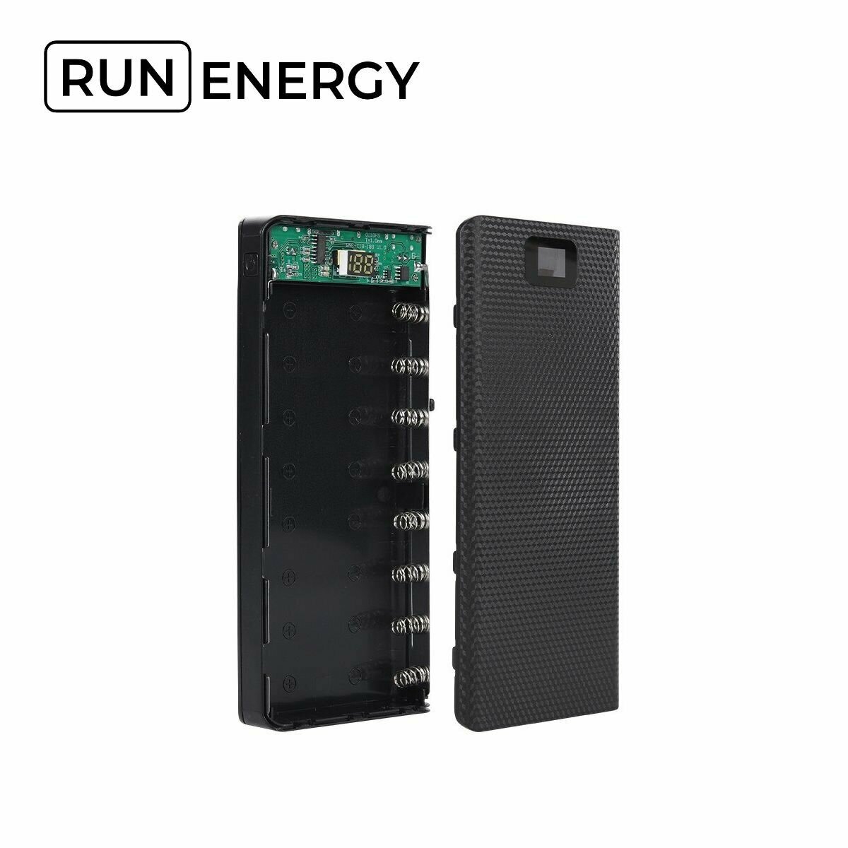 Корпус Run Energy для Power Bank с ЖК-дисплеем (8*18650)