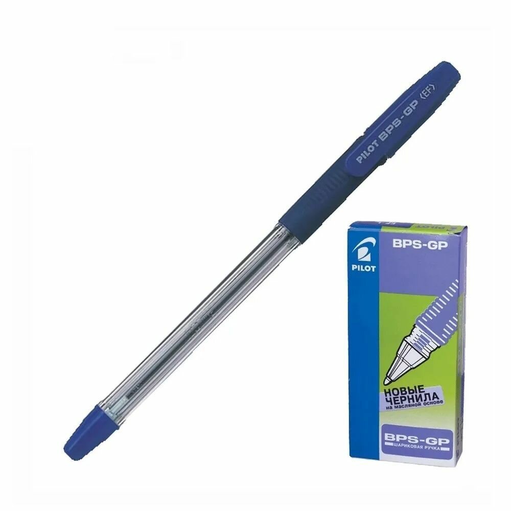 Ручка шариковая PILOT BPS-GP синяя 0,5 мм, BPS-GP-EF-L 12шт