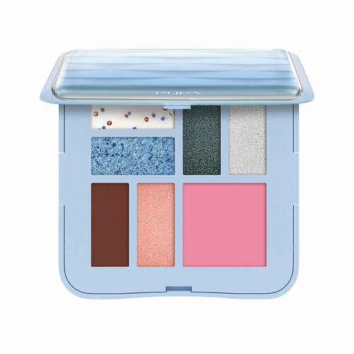 фото Pupa палетка для макияжа лица и век make-up pallete s wave 3d