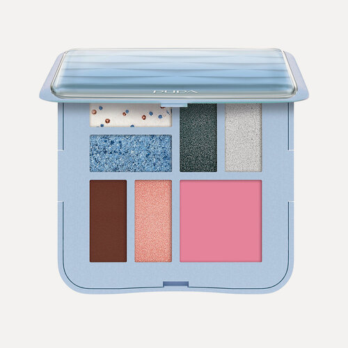 Изображение товара PUPA Палетка для макияжа лица и век MAKE-UP PALLETE S WAVE 3D