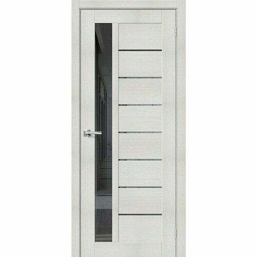 Браво-27 Bianco Veralinga Mirox Grey, Двери Браво 200х60см дверь браво 27 цвет bianco veralinga стекло mirox grey двери браво