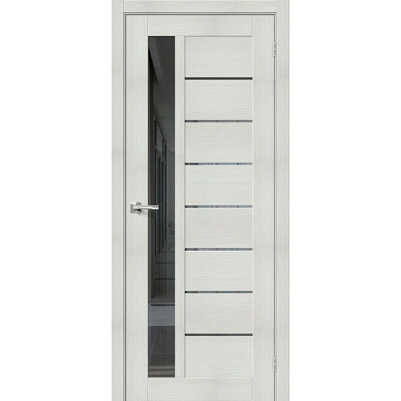 Браво-27 Bianco Veralinga Mirox Grey, Двери Браво 200х60см