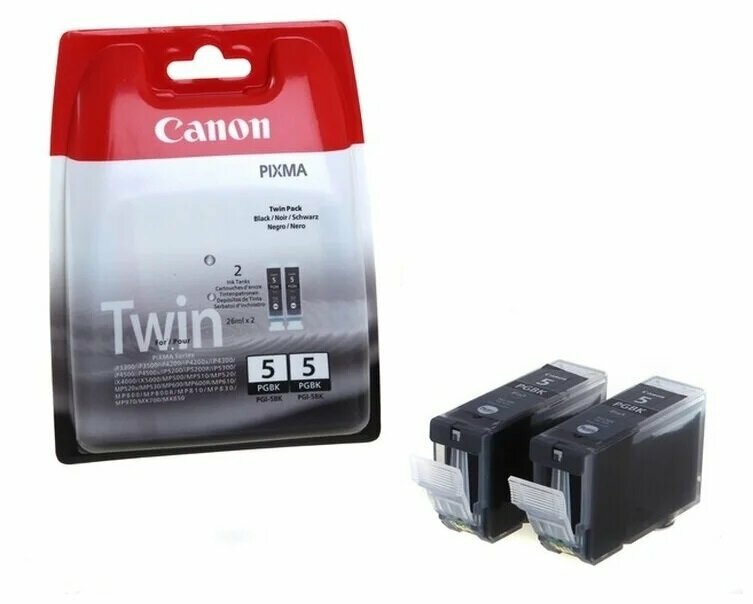 Картридж для струйного принтера Canon PGI-5BK TWIN PACK