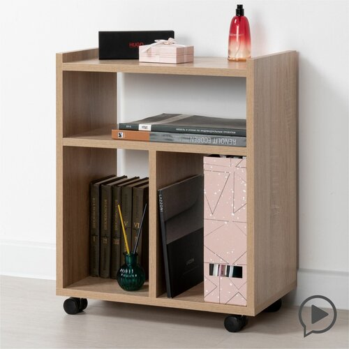 Тумба напольная на колесиках Драйв 13259 Дуб сонома 1819₽