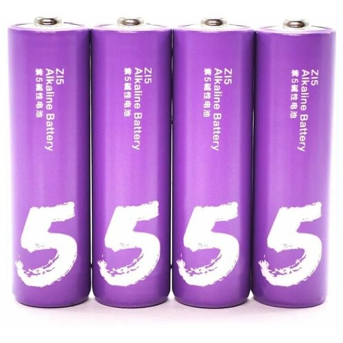 Батарейки алкалиновые ZMI AA501 Rainbow ZI5 типа AA (уп.4 шт.) батарейки алкалиновые xiaomi zmi rainbow z15aa z17aaa 12 12 шт цветные
