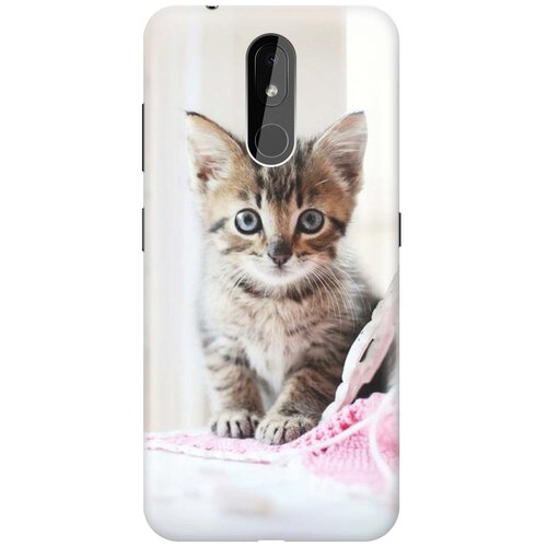 фото Gosso ультратонкий силиконовый чехол-накладка для nokia 3.2 (2019) с принтом "милый котенок"