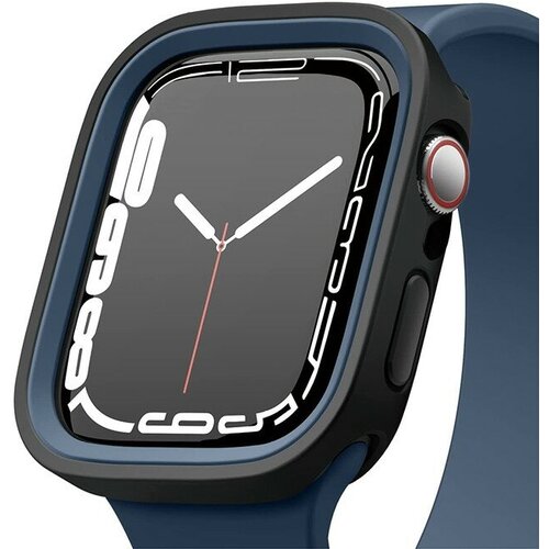 Чехол Elago DUO case для Apple Watch 45/44 мм, черный/синий