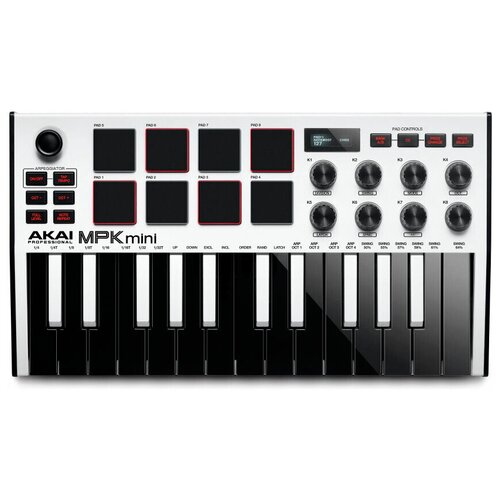 midi клавиатура akai pro mpk mini mk3 grey MIDI-клавиатура AKAI MPK Mini MKIII, EU