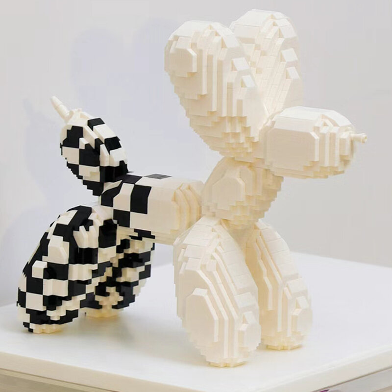 Конструктор 3D из миниблоков Balody Собачка белая надувная из шарика 2251 элементов - BA18441