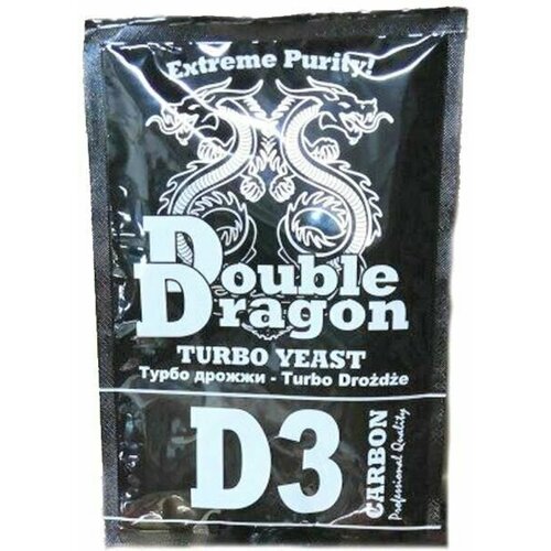 Дрожжи спиртовые Double Dragon D3 Carbon, 1 шт. 92 гр.