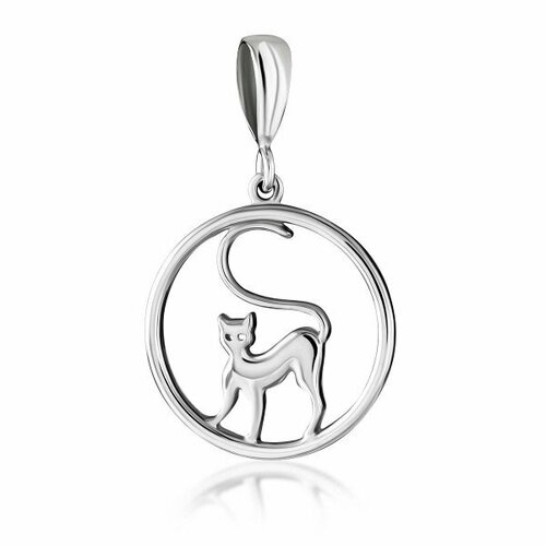 фото Подвеска из серебра кошечка silvarie