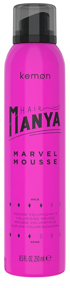 Kemon Мусс для придания объема Hair Manya Marvel Mousse, 250 мл