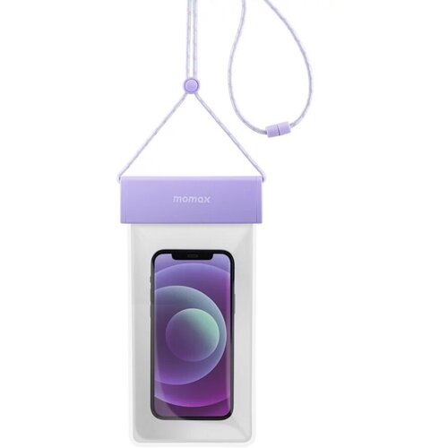 Чехол-сумка для телефона водонепроницаемый Momax Waterproof Pouch With Universal Neck Strap Purple (SR25U)