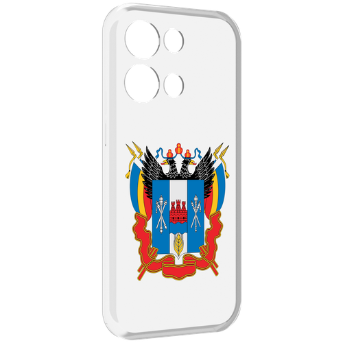 Чехол MyPads герб-ростовская-область для OPPO Reno8 Pro задняя-панель-накладка-бампер
