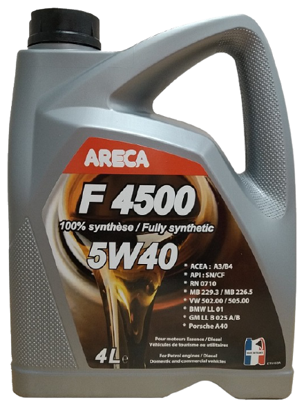 Моторное масло ARECA F4500 ESSENCE 5W-40 4л